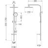 Mexen Q40 Duschsäule, Chrom - 798404095-00