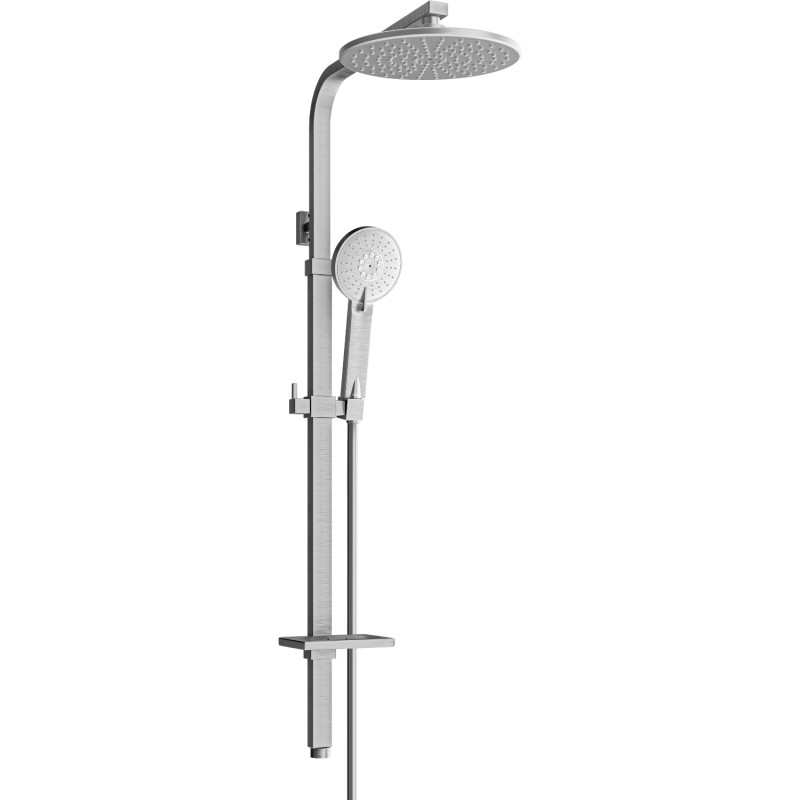 Mexen Q40 στήλη ντους, βουρτσισμένο γκρι όπλο - 798404095-66