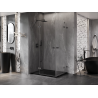 Mexen Lunar Duo kabina prysznicowa uchylna lewa 120 x 110 cm, transparent, gun metal - 834-120L-110P-95-00