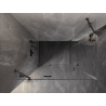 Mexen Lunar Duo cabine de douche pivotante gauche 120 x 110 cm, transparent, métal gun - 834-120L-110P-95-00