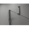 Mexen Lunar Duo lijeva kabina za tuširanje s vratima 120 x 110 cm, prozirna, gun metal - 834-120L-110P-95-00