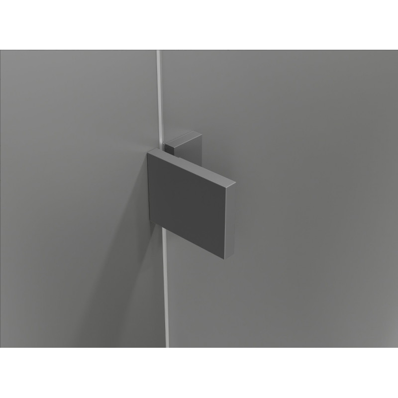 Mexen Lunar Duo lijeva kabina za tuširanje s vratima 120 x 110 cm, prozirna, gun metal - 834-120L-110P-95-00