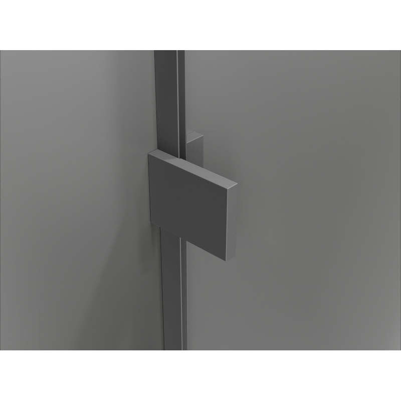 Mexen Lunar Duo cabine de douche pivotante gauche 120 x 110 cm, transparent, métal gun - 834-120L-110P-95-00