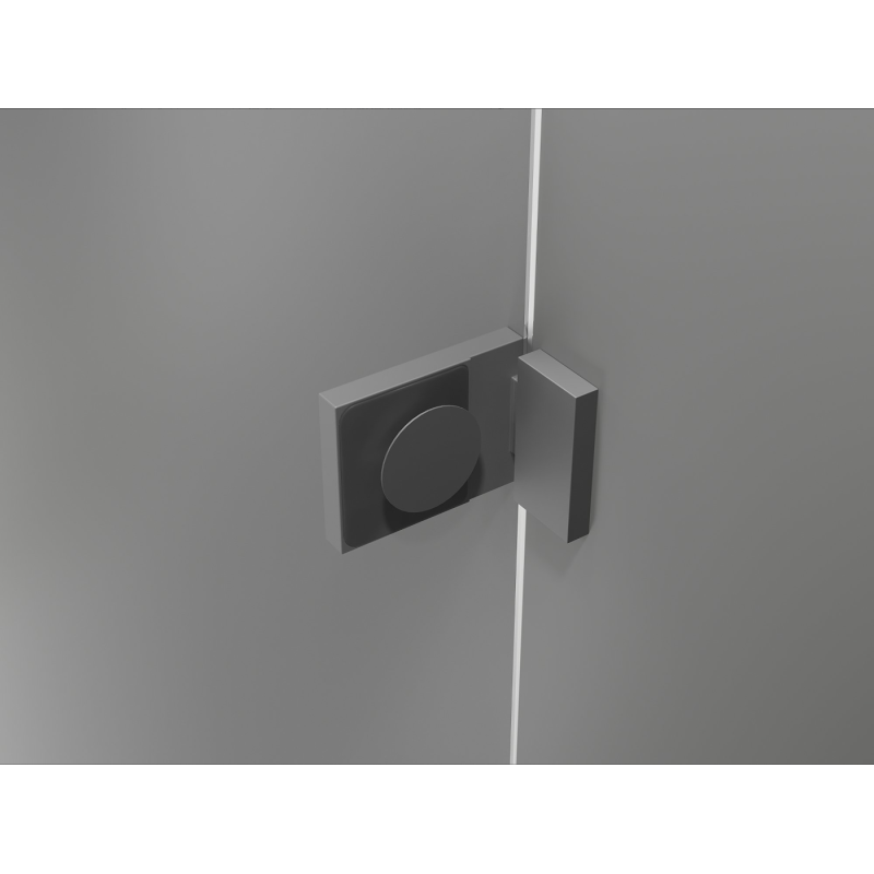 Mexen Lunar Duo cabine de duche pivotante esquerda 120 x 110 cm, transparente, metal escuro - 834-120L-110P-95-00