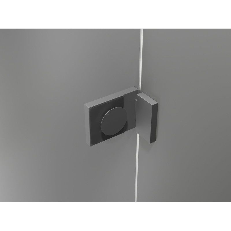 Mexen Lunar Duo lijeva kabina za tuširanje s vratima 120 x 110 cm, prozirna, gun metal - 834-120L-110P-95-00