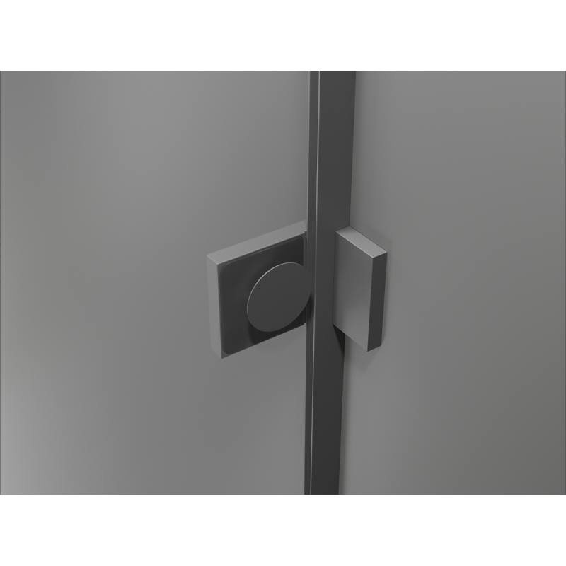 Mexen Lunar Duo douchecabine zwenkbaar links 120 x 110 cm, transparant, gun metal - 834-120L-110P-95-00