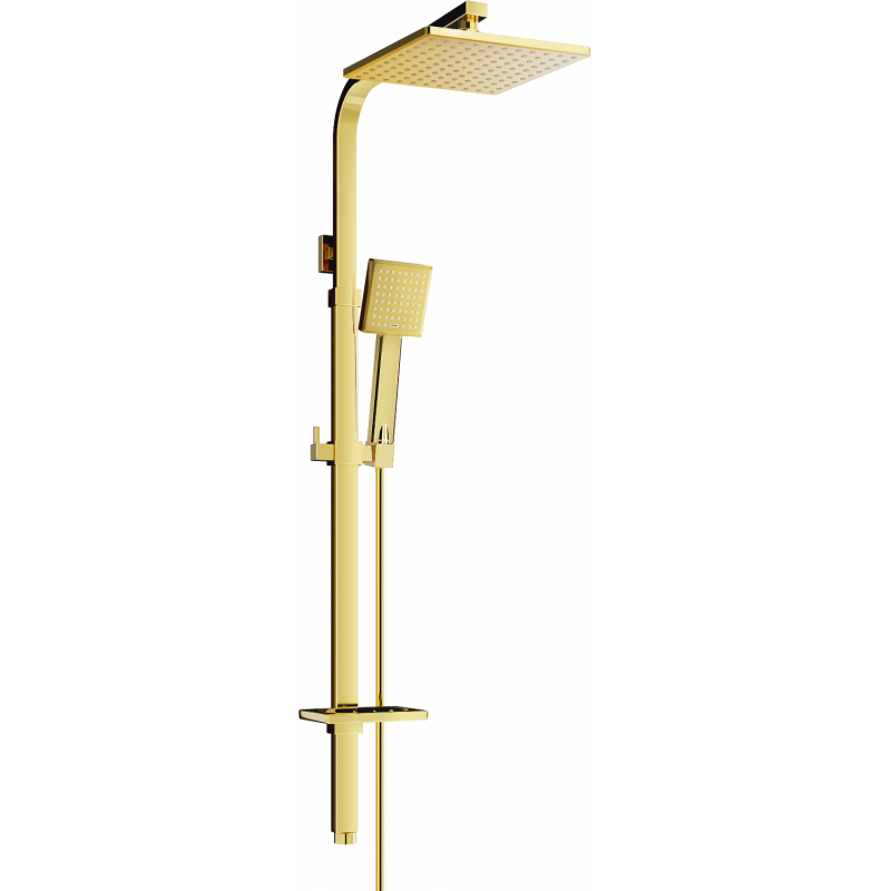 Mexen Q45 columna de ducha, dorada - 798454595-50