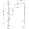 Mexen Q45 douchekolom, zwart - 798454595-70