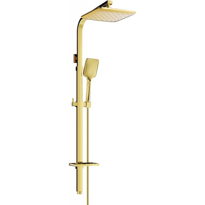 Mexen Q62 Shower Column, Gold - 798626295-50