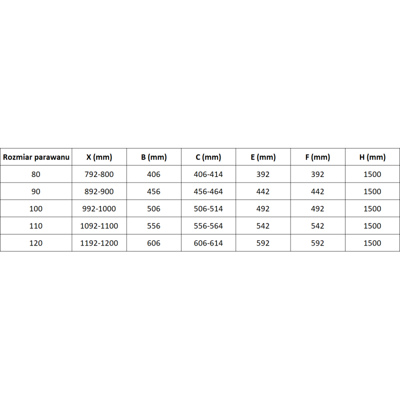 Mexen Lunar L 2-pane shower screen right 100 x 150 cm, transparent, black - 897L-100-100-70-00-P