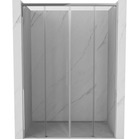 Mexen Rox Duo drzwi prysznicowe rozsuwane 140 cm, transparent, chrom - 8C2-140-002-01-00