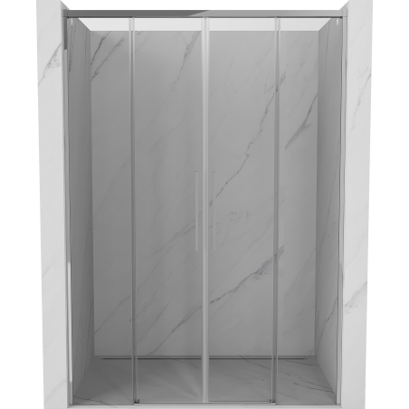 Mexen Rox Schiebetür-Duschwand 140 cm, transparent, Chrom - 8C2-140-002-01-00