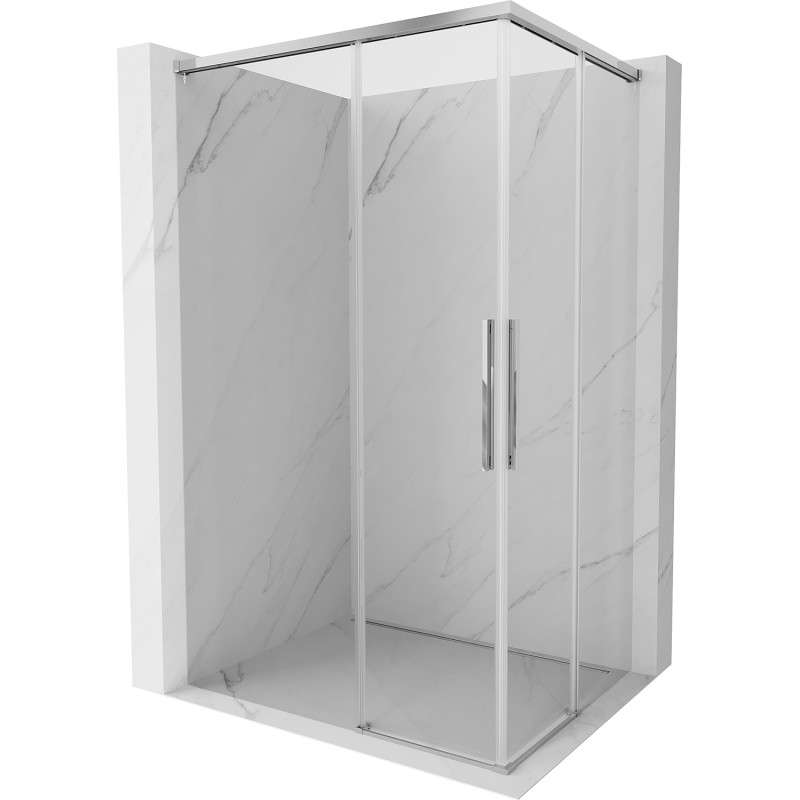 Mexen Rox Duo kabina prysznicowa rozsuwana 110 x 80 cm, transparent, chrom - 8C2D-110-080-01-00