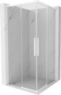 Mexen Rox Duo Schiebeduschkabine 75 x 75 cm, transparent, weiß - 8C2D-075-075-20-00