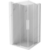 Mexen Rox Duo Sliding Shower Cabin 85 x 85 cm, Transparent, White - 8C2D-085-085-20-00
