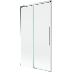 Mexen Rox parawan nawannowy 2-skrzydłowy rozsuwany 100 x 150 cm, transparent, chrom - 8C9-100-001-01-00