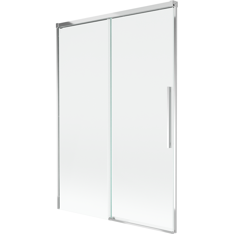 Mexen Rox Duschabtrennung, 2-flügelige verschiebbare, 120 x 150 cm, transparent, chrom - 8C9-120-001-01-00