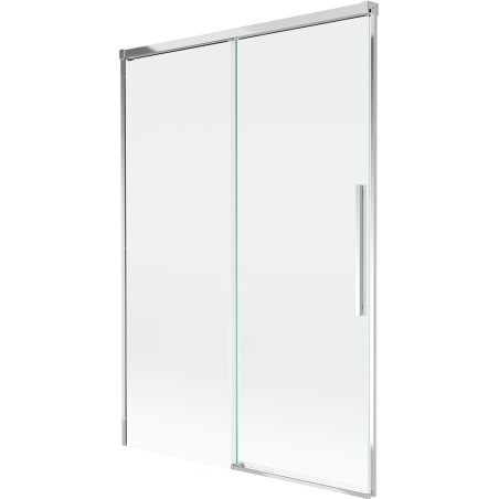 Mexen Rox Duschabtrennung, 2-flügelige verschiebbare, 120 x 150 cm, transparent, chrom - 8C9-120-001-01-00