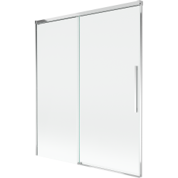 Mexen Rox 2-delige verschuifbare badwand 140 x 150 cm, transparant, chroom - 8C9-140-001-01-00