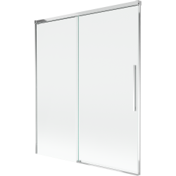 Mexen Rox parawan nawannowy 2-skrzydłowy rozsuwany 140 x 150 cm, transparent, chrom - 8C9-140-001-01-00