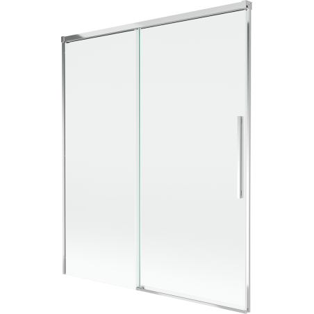 Mexen Rox tweevleugelig badscherm 140 x 150 cm, transparant, chroom - 8C9-140-001-01-00