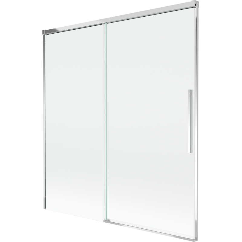 Mexen Rox parawan nawannowy 2-skrzydłowy rozsuwany 150 x 150 cm, transparent, chrom - 8C9-150-001-01-00