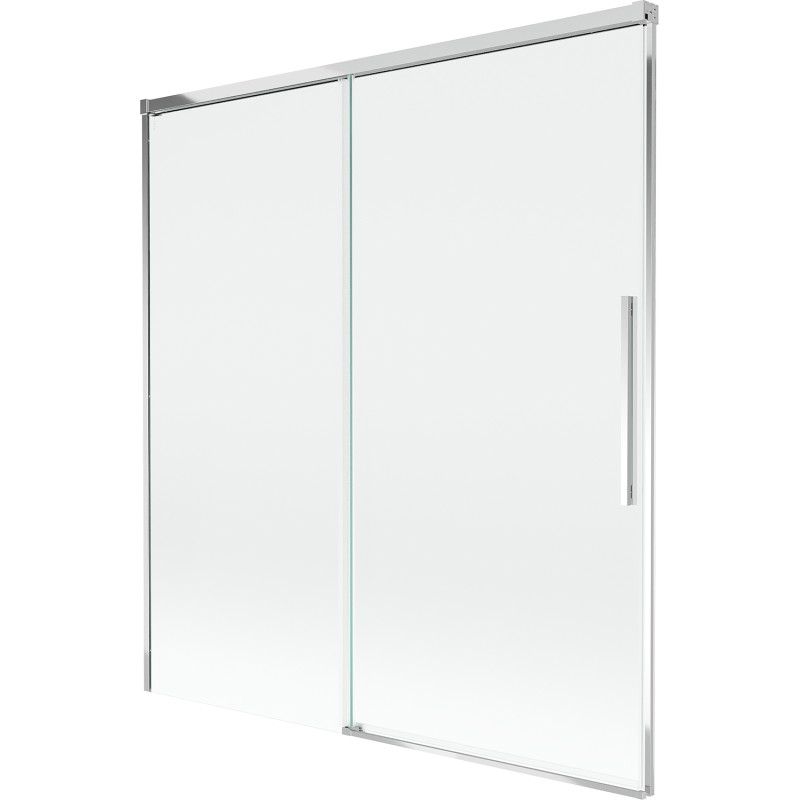 Mexen Rox twee-delige uitschuifbare badwand 150 x 150 cm, transparant, chroom - 8C9-150-001-01-00