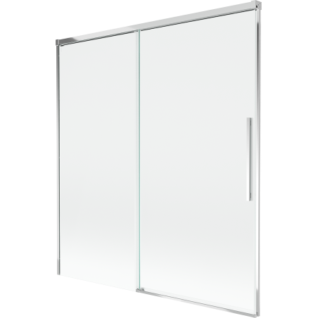 Mexen Rox parawan nawannowy 2-skrzydłowy rozsuwany 150 x 150 cm, transparent, chrom - 8C9-150-001-01-00