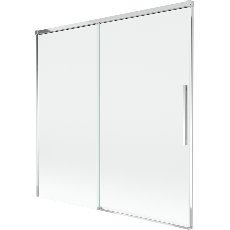 Mexen Rox Duschwand 2-flügelig, verschiebbar 160 x 150 cm, transparent, Chrom - 8C9-160-001-01-00