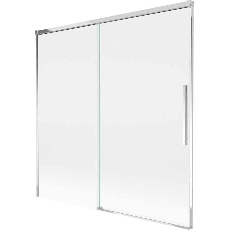 Mexen Rox klizni paravan za kadu, dvokrilni, klizni 160 x 150 cm, proziran, krom - 8C9-160-001-01-00