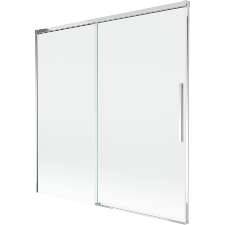 Mexen Rox paratia vasca da bagno 2-ante scorrevole 160 x 150 cm, trasparente, cromo - 8C9-160-001-01-00