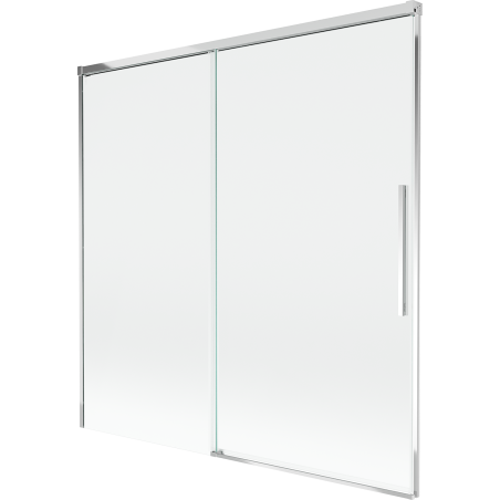 Mexen Rox parawan nawannowy 2-skrzydłowy rozsuwany 160 x 150 cm, transparent, chrom - 8C9-160-001-01-00