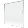 Mexen Rox parawan nawannowy 2-skrzydłowy rozsuwany 160 x 150 cm, transparent, chrom - 8C9-160-001-01-00