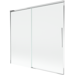 Mexen Rox kahe tiivaga vannitoaparjaan, laiusega 170 x 150 cm, läbipaistev, kroom - 8C9-170-001-01-00