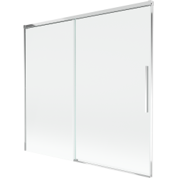 Mexen Rox parawan nawannowy 2-skrzydłowy rozsuwany 170 x 150 cm, transparent, chrom - 8C9-170-001-01-00