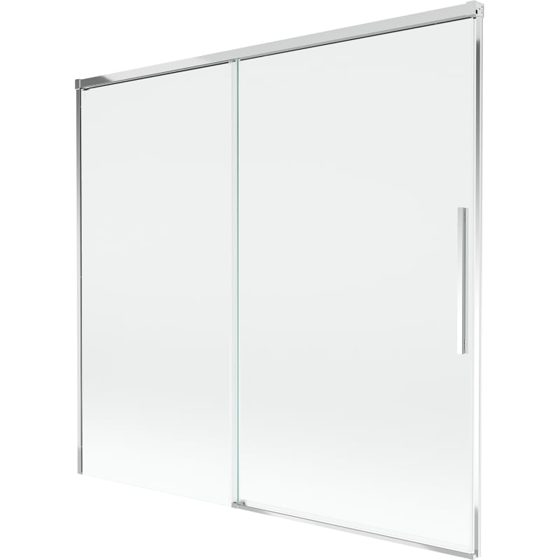 Mexen Rox parawan nawannowy 2-skrzydłowy rozsuwany 170 x 150 cm, transparent, chrom - 8C9-170-001-01-00