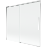 Mexen Rox parawan nawannowy 2-skrzydłowy rozsuwany 170 x 150 cm, transparent, chrom - 8C9-170-001-01-00