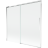Mexen Rox pare-douche coulissant à 2 volets 170 x 150 cm, transparent, chromé - 8C9-170-001-01-00