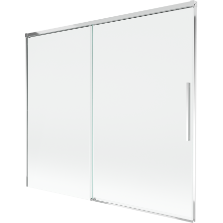 Mexen Rox parawan nawannowy 2-skrzydłowy rozsuwany 180 x 150 cm, transparent, chrom - 8C9-180-001-01-00