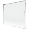 Mexen Rox parawan nawannowy 2-skrzydłowy rozsuwany 180 x 150 cm, transparent, chrom - 8C9-180-001-01-00
