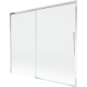 Mexen Rox tweedelige verschuifbare badscherm 180 x 150 cm, transparant, chroom - 8C9-180-001-01-00