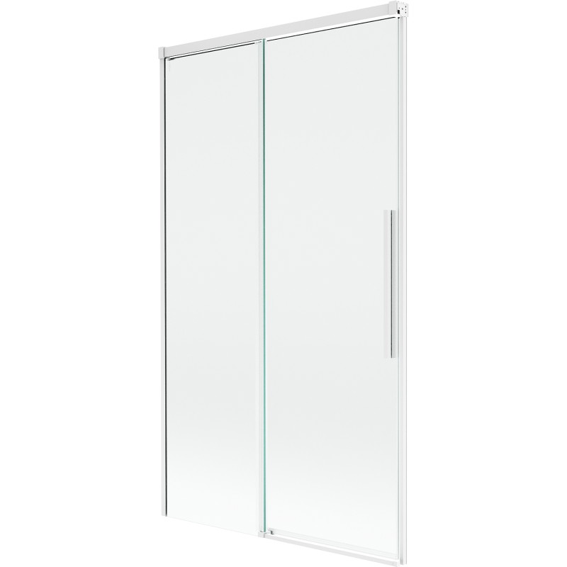 Mexen Rox tweepanelige badwand 100 x 150 cm, transparant, wit - 8C9-100-001-20-00