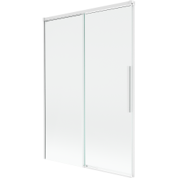Mexen Rox 2-paneeliline vannisein, liikuv, 120 x 150 cm, läbipaistev, valge - 8C9-120-001-20-00