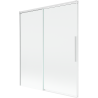 Mexen Rox sliding 2-panel shower screen 140 x 150 cm, transparent, white - 8C9-140-001-20-00