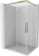 Mexen Rox Duo klizna tuš kabina 85 x 80 cm, prozirna, zlatna - 8C2D-085-080-50-00