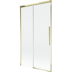 Mexen Rox 2-wing Sliding Bath Screen 100 x 150 cm, Transparent, Gold - 8C9-100-001-50-00