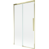 Mexen Rox Duschwand 2-flügelig verschiebbar 100 x 150 cm, transparent, gold - 8C9-100-001-50-00
