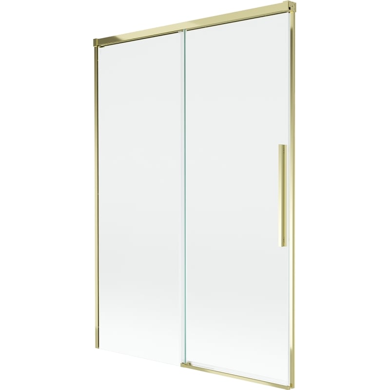 Mexen Rox 2-wing sliding bathtub screen 120 x 150 cm, transparent, gold - 8C9-120-001-50-00