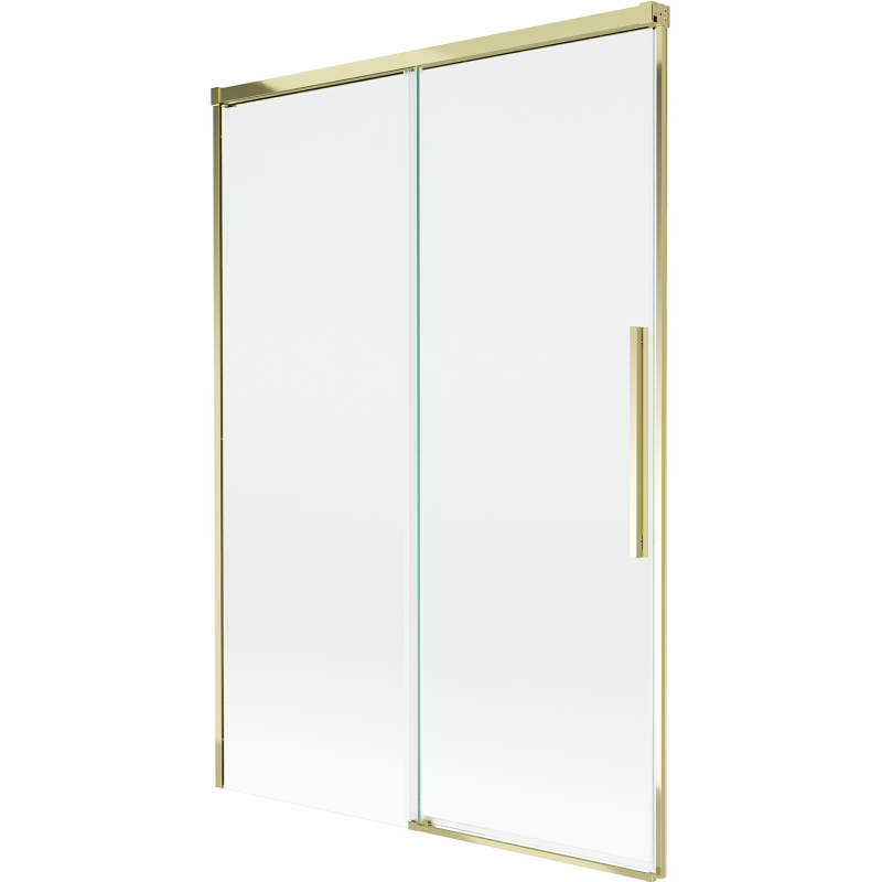 Mexen Rox paravento de banho de 2 painéis deslizantes 120 x 150 cm, transparente, dourado - 8C9-120-001-50-00