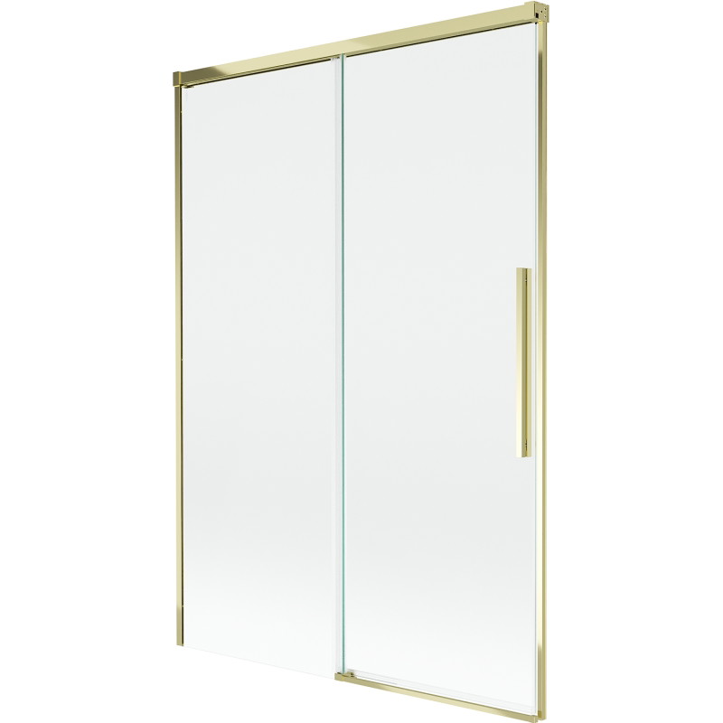 Mexen Rox tweevleugelig schuifbaar badscherm 120 x 150 cm, transparant, goud - 8C9-120-001-50-00